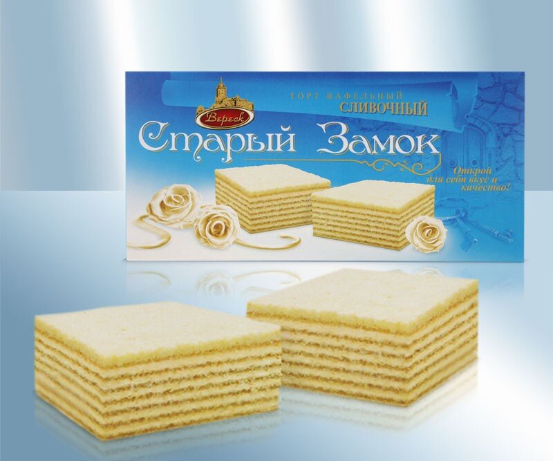 Торт вафельный "Старый замок",  210 г