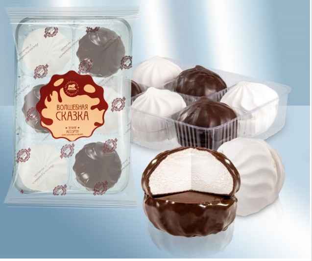 Marshmallows variados sabor cappuccino em glacê 350g