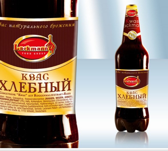 Напиток газированный "Квас" на основе экстракта ржаного солода, 1500мл