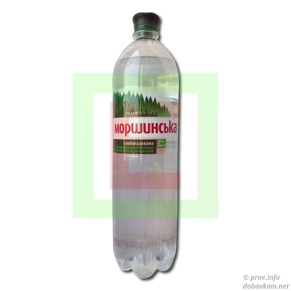 Вода минеральная слабогазованная Моршинская 1,5Л