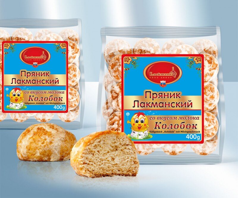 Пряники "Колобок" со вкусом молока, 400 г