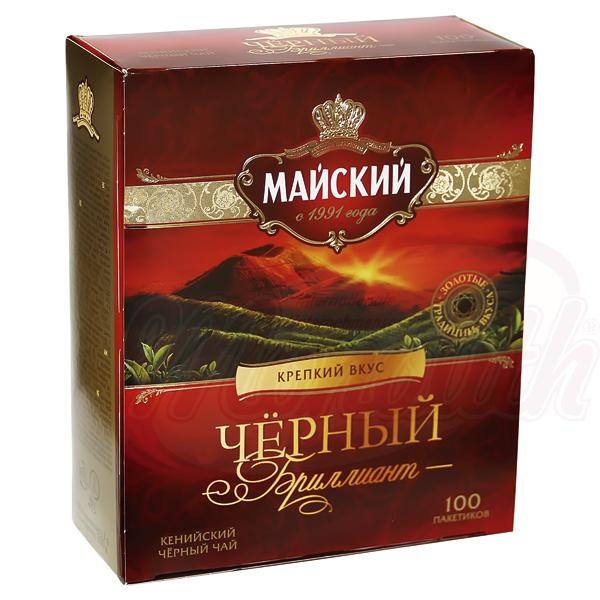 Чай чорний із Кенії "Майський Чорний Діамант" 100 пакетиків.
