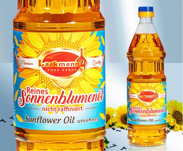 Aceite de girasol de semillas tostadas, prensado en caliente, sin refinar, 880ml