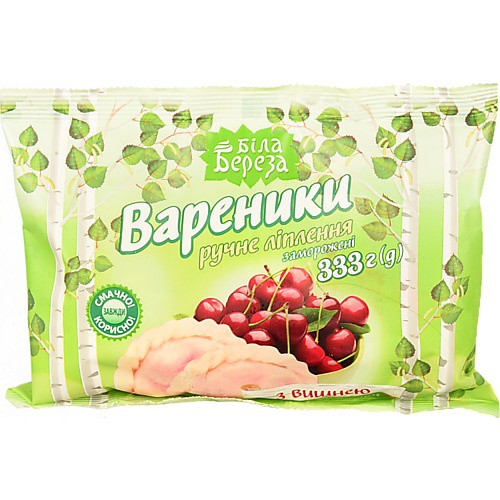 Вареники Белая Береза с вишней, 333 г 