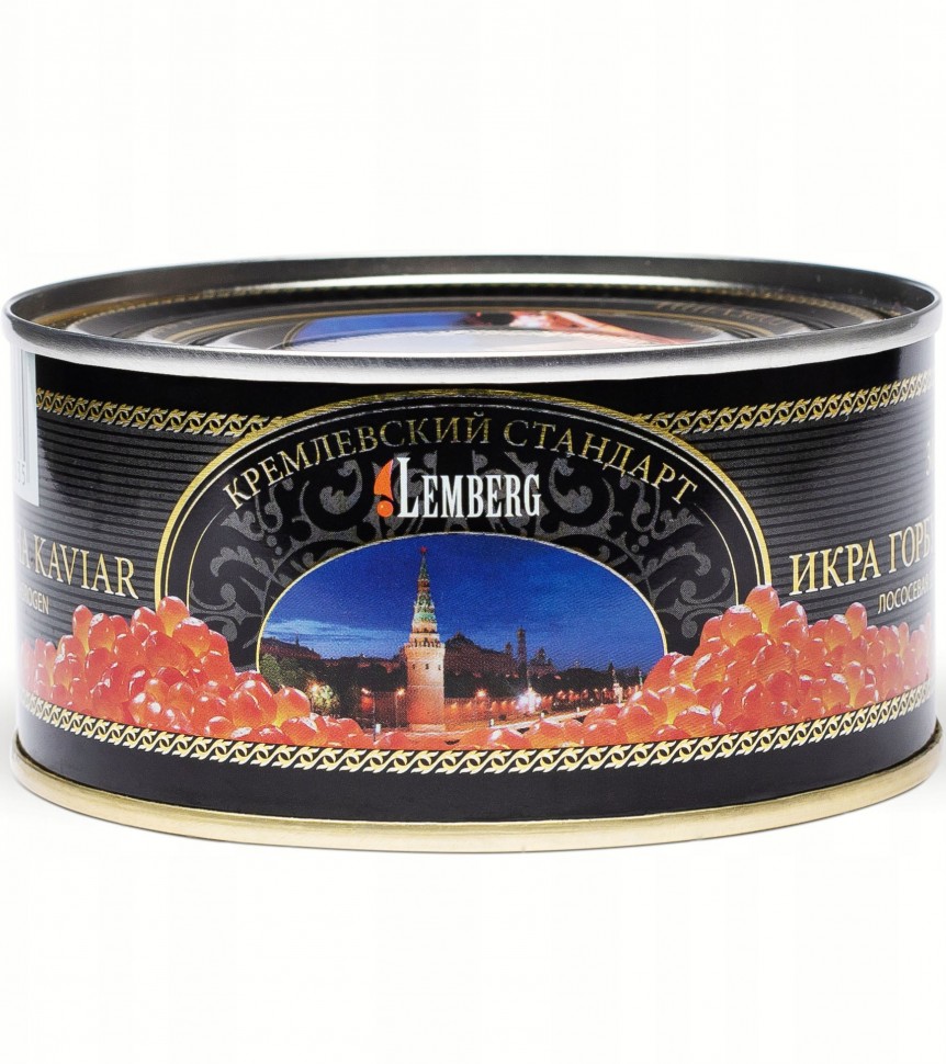 Caviar russo. Caviar de salmão em grão de salmão "Kremliovskiy Standart" 300 g