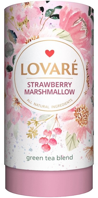 Чай зеленый листовой Lovare Клубничный зефир 80г
