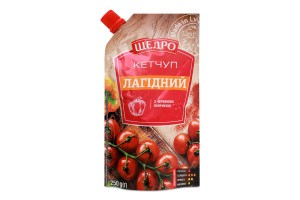 Кетчуп с красной паприкой Нежный Щедро д/п 250г