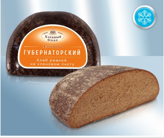 0 Pan de centeno "Gubernatorsky" especial, en una hoja de arce 400g