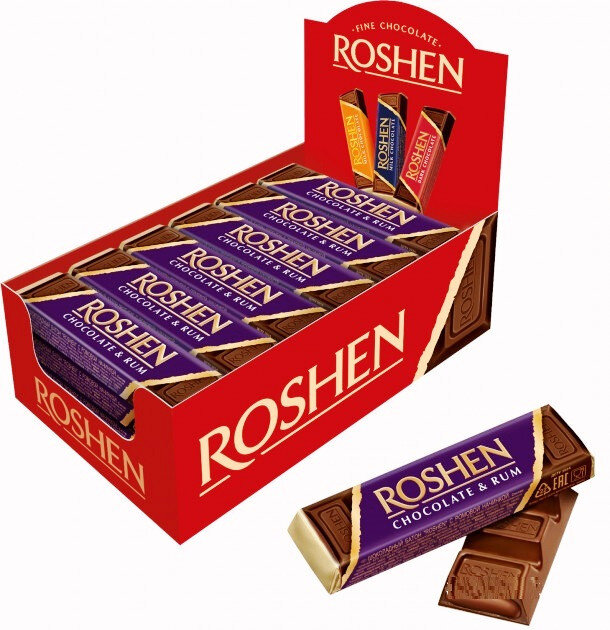Батончик с шоколадной начинкой "Roshen", 47 г