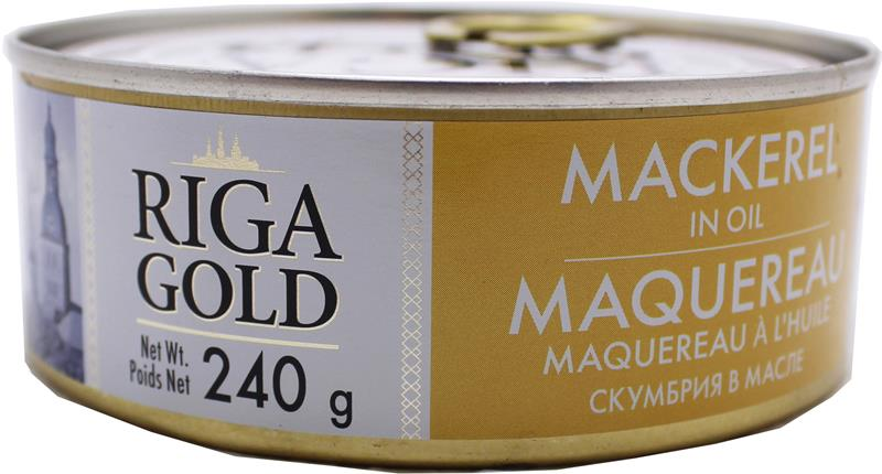 Caballa en aceite Riga gold 240 gr