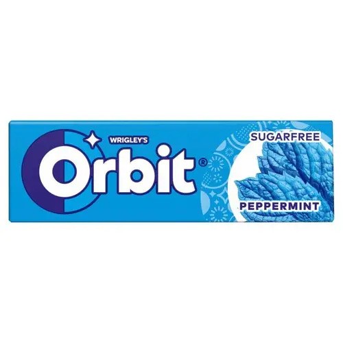 Chicle Orbit, menta, 13,6 g