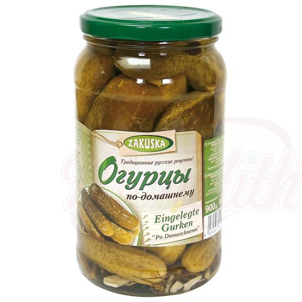 Pepinos encurtidos caseros