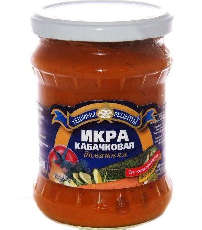 Comida russa. Purê de abobrinha caseiro, 460 g