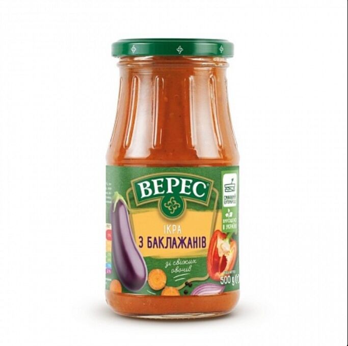 ВЕРЕС ИКРА ИЗ БАКЛАЖАНОВ ЭКСТРА 500 ГР