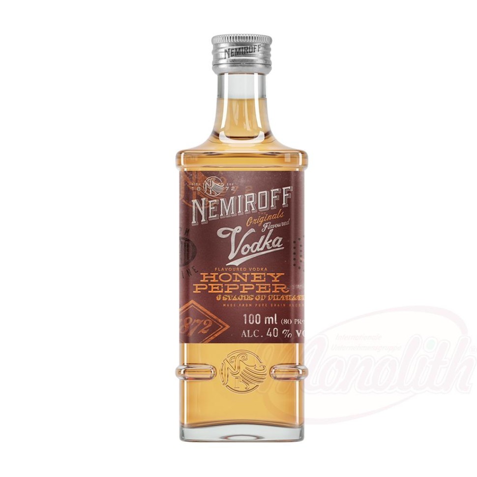 Водка медовая с перцем "Nemiroff - Honig und Peperoni" 40% алк.0,1г