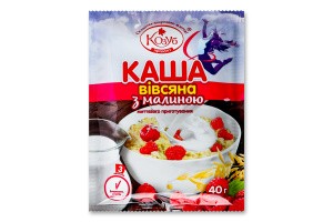 Avena instantánea con frambuesas Kozub 40g
