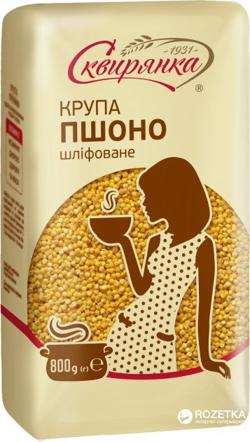 Крупа пшено шлифованное высшего сорта Сквирянка 800 г