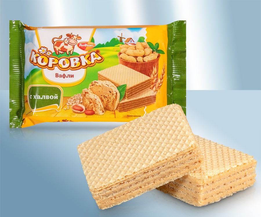 Вафли "Коровка" с халвой 150г