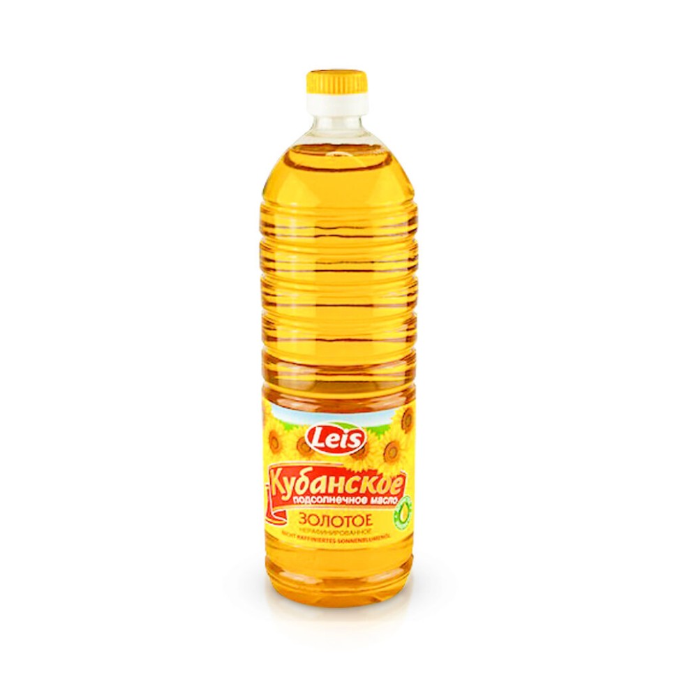Aceite de girasol - oro de Kuban, sin refinar, 1 l