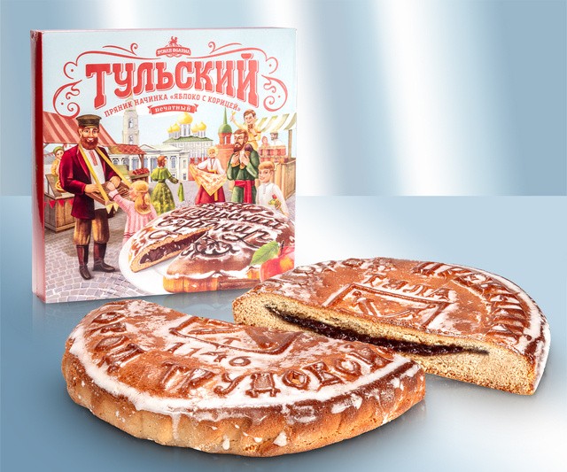 Пряник тульский "Яблоко-Корица"350г