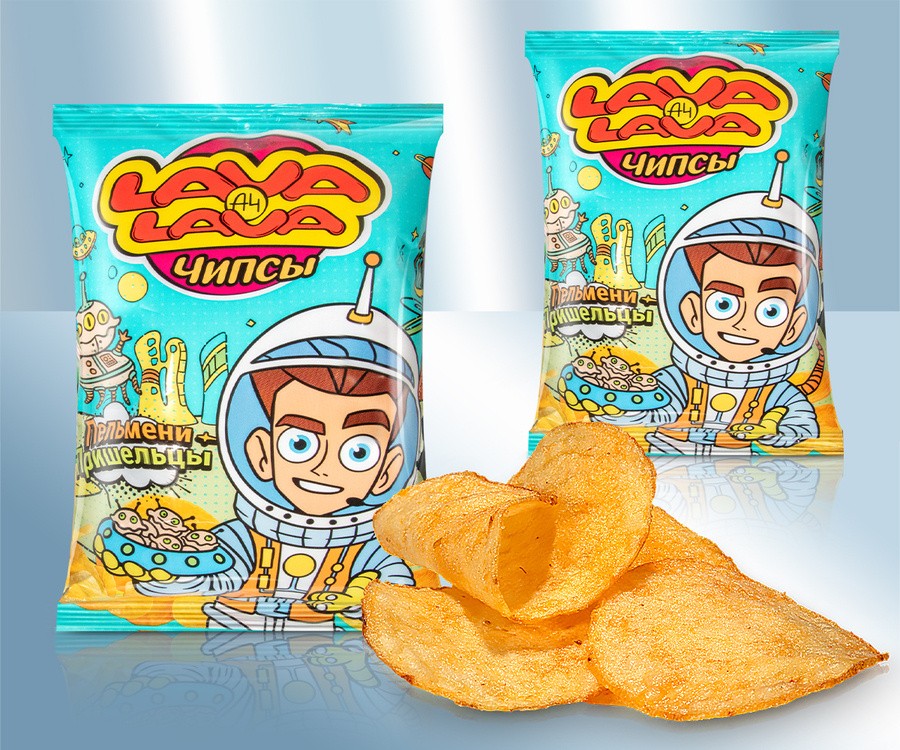 Patatas crujientes con sabor a ravioli con carne "Alien Dumplings" 50g