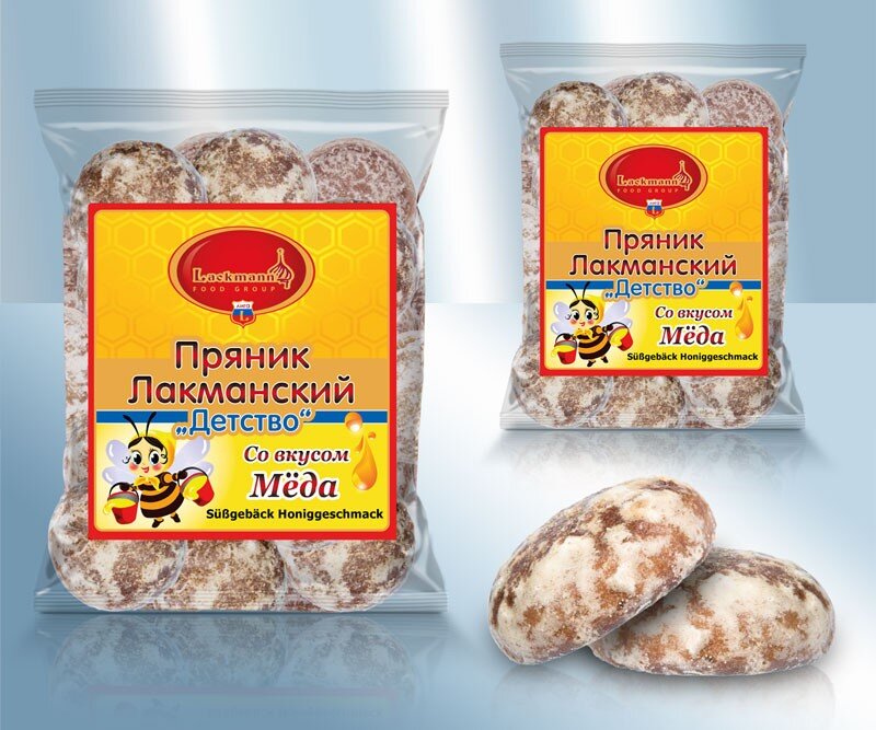 Пряники "Lackmann" медовые, 400 г