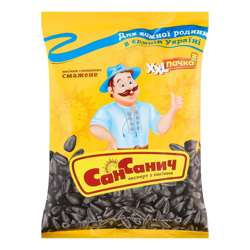 Семечки чёрные - Сан Саныч, жареные, 285 г 