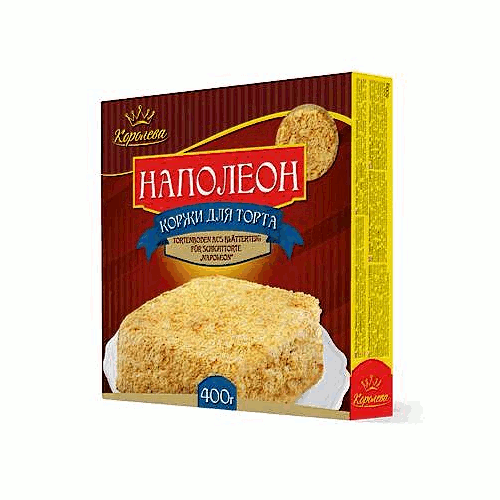 Camadas de bolo Napoleão "Rainha", 400 g