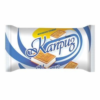 Мороженное Каприз ваниль, на печенье 95 г.