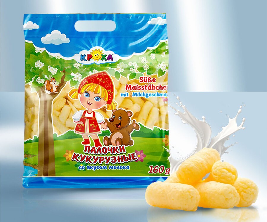 Кукурузные палочки со вкусом молока 160г
