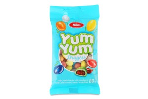Драже фруктово-ягодное Yum Yum Кlim м/у 80г