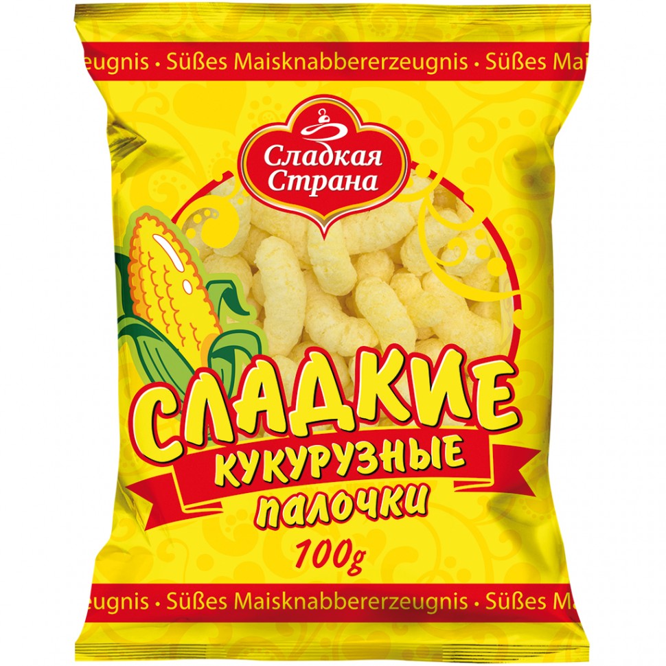 Palitos de maiz con sabor da leche, 100 g