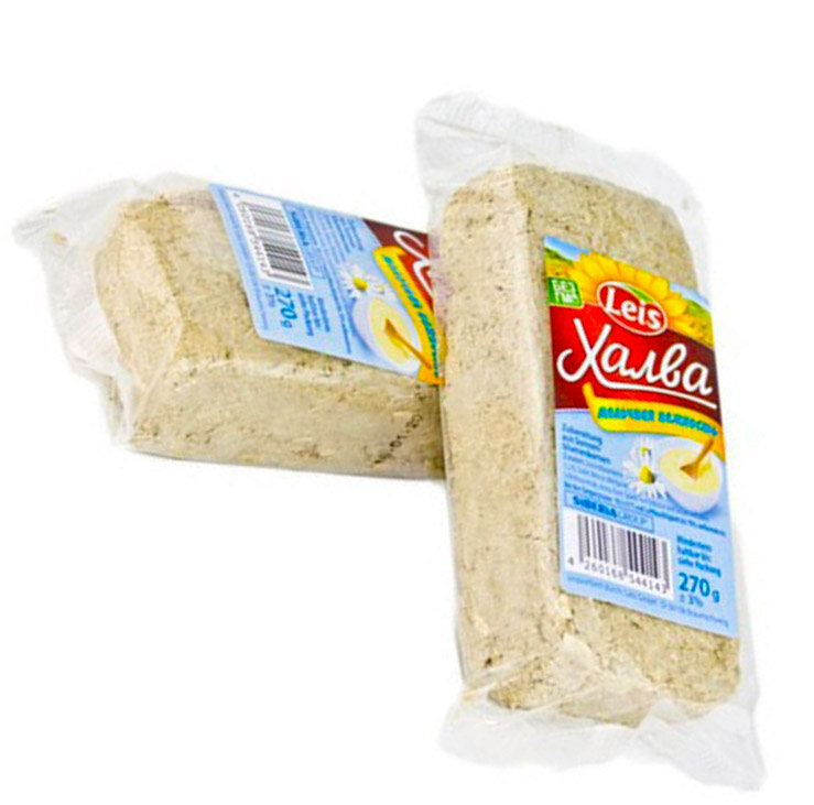 Dulce ruso. Jalva (turron) de semillas de girasol con sabor a leche, 270 g