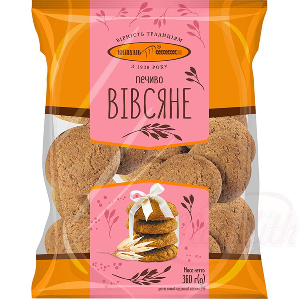 Biscoitos de aveia 360g Kievkhlib