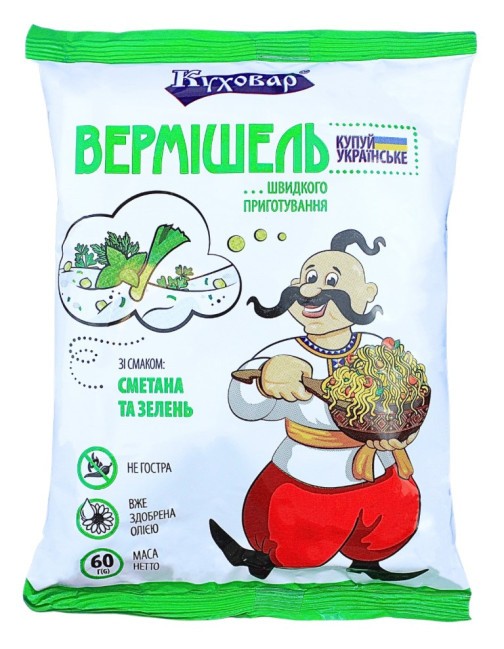 Вермишель сметана и зелень 60г