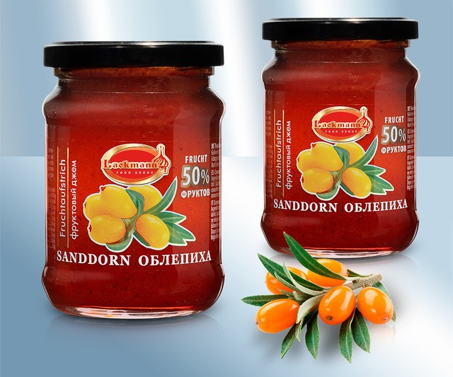 Варенье из дикой облепихи, 50% фруктов 280г