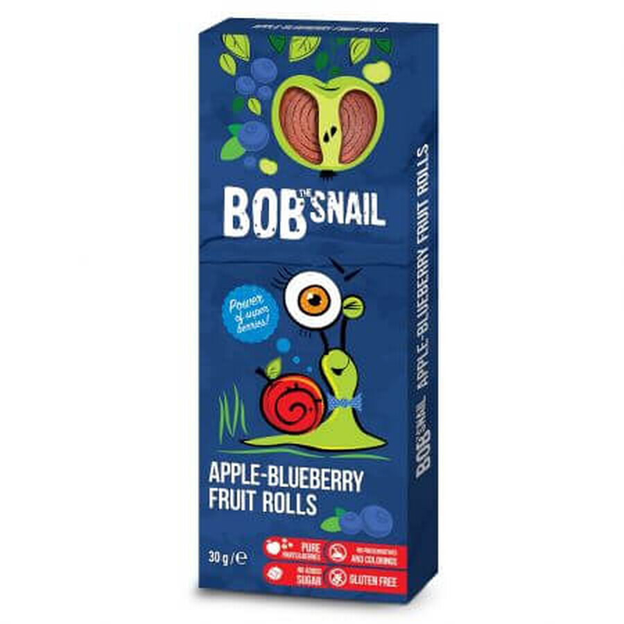 Caramelos de frutas naturales arándano Bob Snail 30g